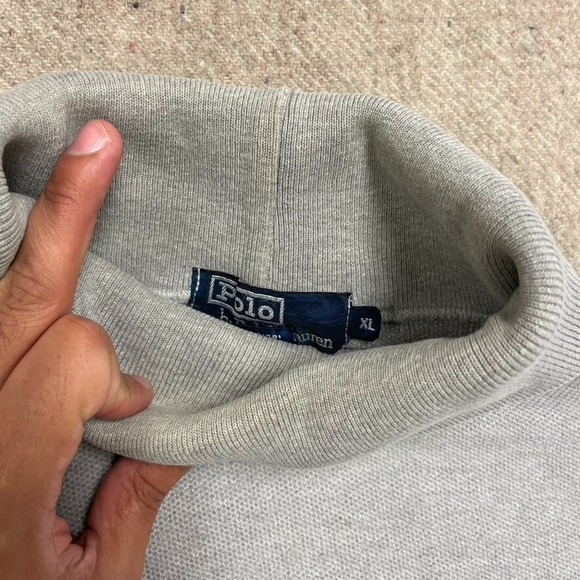 vintage Polo Ralph Lauren Turtle Neck mens xl gray 2000 y2k - Picture 6 of 11